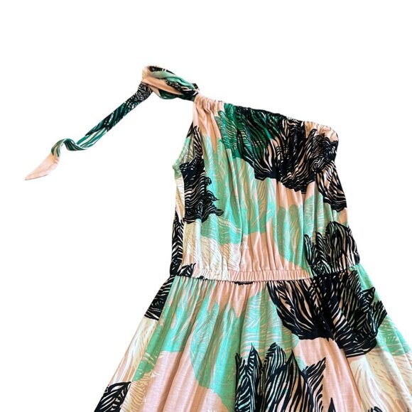 Rachel Pally One Shoulder Maxi Dress Bold Print Jersey Stretch Size Small Womens - Picture 7 of 11